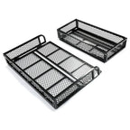 Front Rear Cargo Basket Luggage Carrier Mesh Rack Black Steel for ATV