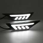 Black LED Front Bumper Side Marker Light Turn Signal for 2016-2021 for Honda Civic