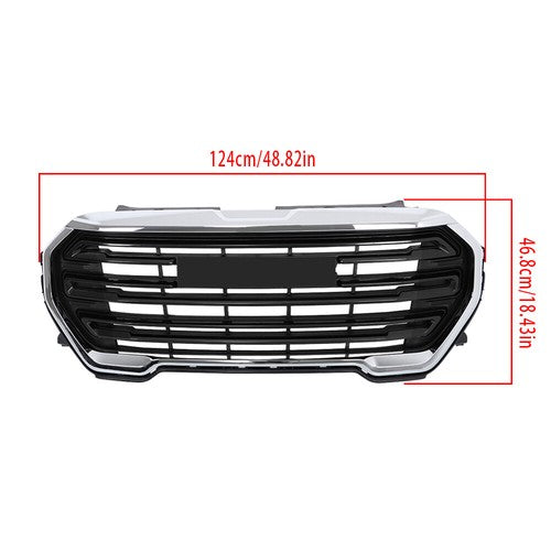 New Chrome Front Upper Bumper Grill Grille For GMC Terrain SLE/SLT 2022-2023