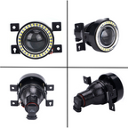 Pair Projector Angel Eyes White LED Halo Fog Light DRL for 2016-2019 for Honda Civic
