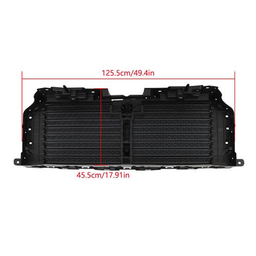 Radiator Upper+Lower Grille Shutter W/O Motor For Ford 21-22 F-150 ML3Z-8475-A