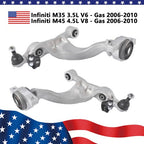 2* Front Lower Control Arms & Ball Joint for 06-10 Infiniti M35 M45 Sedan RWD