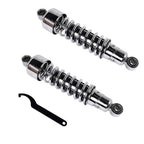 Pair 11.75" Chrome Rear Shocks For Harley Sportster XL 883 1200 FXR Street Glide