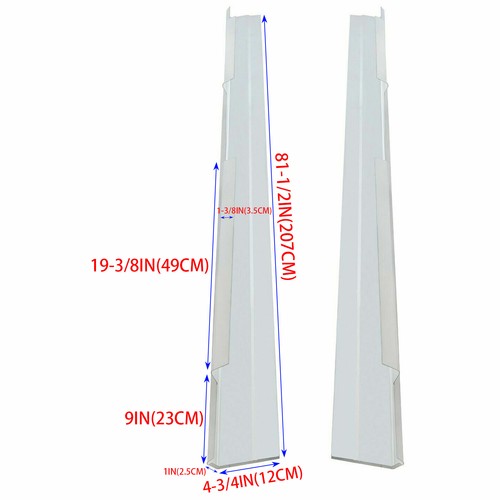For 99-06 07 Chevy Silverado Sierra Avalanche CREW CAB 4-Dr Rocker Panels - PAIR