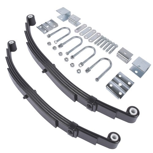 3500lb Single Trailer Axle Suspension Kit Leaf Spring U-bolt & Hanger Kit