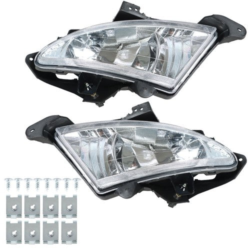 L+R Bumper Clear Fog Light Assembly For 07-10 Hyundai Elantra Sedan 4-Door 2.0L