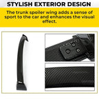 Rear Roof Spoiler Carbon Fiber Style for Subaru Impreza WRX STI 2002 to 2007