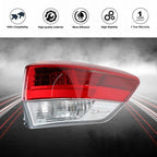 RH Rear Lamp Outer Tail Light Red For Toyota Highlander 2017-2019 Passenger Side