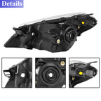 Chrome Headlights Left & Right Side for Toyota Yaris Vitz Hatchback 2012-2014