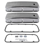 3-11/16" Tall Finned Aluminum Valve Covers Fits Chevy Big Block 396 402 427 454