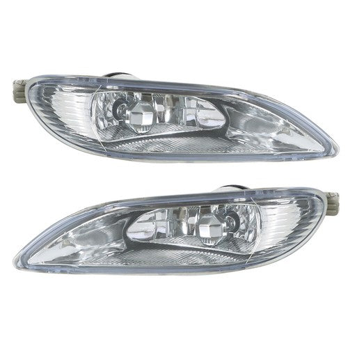 Red Tail Light Right+Pair Fog Lights Chrome Housing For Toyota Camry 2002-2004