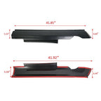 4 Piece Rocker Panel Guard Sill Plate Cover for RAM 1500 2500 3500 Crew Cab 2009 18
