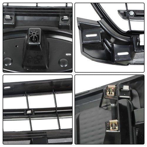 Plastic Gray Front Upper Hood Grille New For Ford F-150 XLT XL 2018 2019 2020