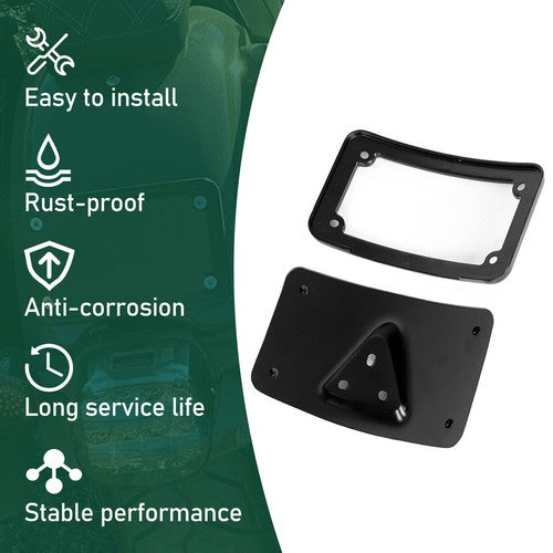 Curved Laydown License Plate Mount Bracket For Harley Sportster Dyna Softail