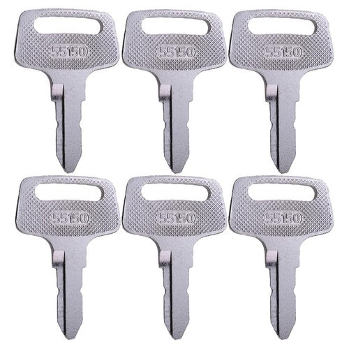 6X Ignition Key 37410-55150 for Kubota BX1500 BX1800 BX1830 BX23 BX2200 BX2230