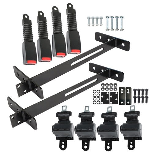 Universal 4 Passenger Golf Cart Seat Belts 42" Kit For EZGO Yamaha Club Car