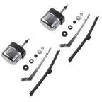 Stainless Windshield Wiper Motor Kit Street Hot Rod Universal Boat For Chevy 12V