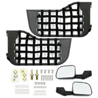 Tubular Trail Door with Mirror for Jeep CJ7 YJ Wrangler 2DR 1976 to 1995 Black