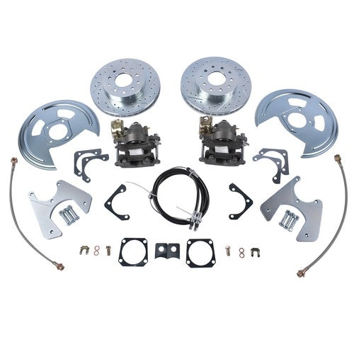 Fits 1970-1981 GM F-Body Rear Disc Conversion Cross Drilled and Slotted Rotors