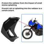 Left Radiator Shroud Painted Black for Kawasaki KLR650 08 18 Camo 16 18