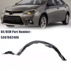 Front LH Driver Side Fender Liner Splash Shield for 2014-16 Toyota Corolla