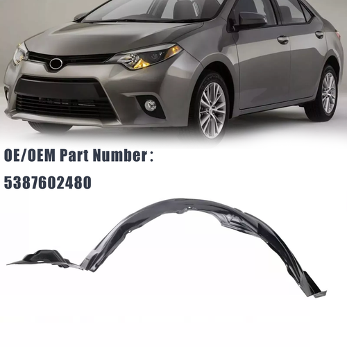 Front LH Driver Side Fender Liner Splash Shield for 2014-16 Toyota Corolla