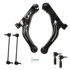 6Pc For 05-09 Mazda Tribute Control Arm Ball Joint Outer Tie Rod Suspension Kit