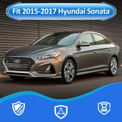 Front Fender Chrome Garnish Molding Trim Left for 2015-2017 for Hyundai Sonata