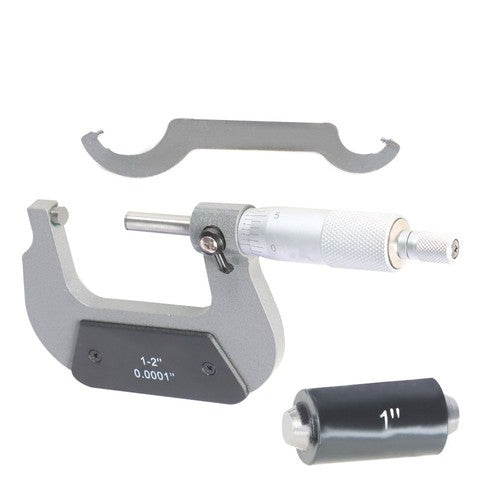 1-2" Precision Outside Micrometer Carbide Tipped  0.0001"