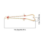 T J Hook Double Limb Hook Chain 5/16in*2ft G80 Chain Fracture Strength 9260lbs