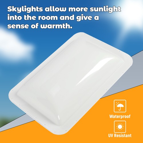 For RV Camper Food Truck Skylight Outer Skylight Cover Top Roof 18" x 26"