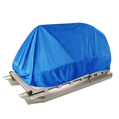 21-24Ft Waterproof Pontoon Boat Cover Trailerable Heavy Duty Fabric Blue New