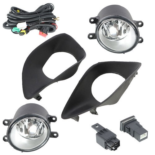 Driver+Passenger Side For Toyota Yaris 07-11 Fog Lamp Assembly w/ Switch Wiring