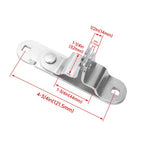 Silvery Trailer Swing Door Cam Bar Lock Hasp Keeper Latch for Utility Cargo Enclosed