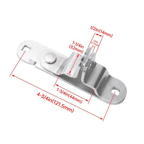 Silvery Trailer Swing Door Cam Bar Lock Hasp Keeper Latch for Utility Cargo Enclosed