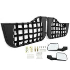 Tubular Trail Door with Mirror for Jeep CJ7 YJ Wrangler 2DR 1976 to 1995 Black