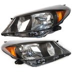 For 2012-2014 Toyota Yaris Hatchback Pair Halogen Headlights Lamp Left & Right