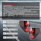Fit For Ford F-150 2009-2014 2pcs New Left+Right Red Rear Tail Brake Light Lamp