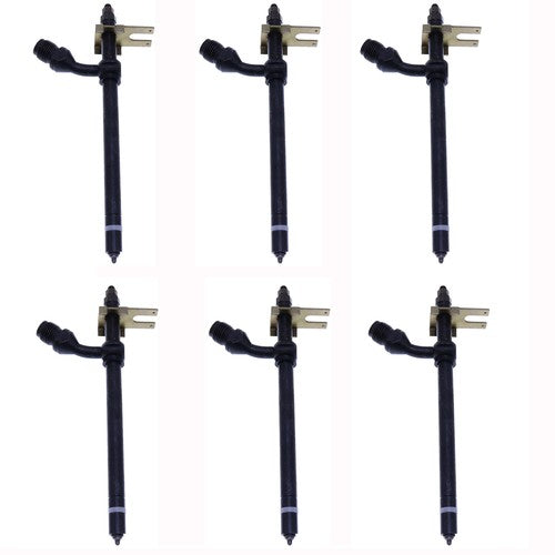 6PCS Fuel Injector A138322 For Case 770 970 1070 1090 1170 1175 1270 1370 1470