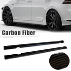 Carbon Fiber Side Skirts Extension Pair for Volkswagen GOLF 7 R VII MK7 2013-16