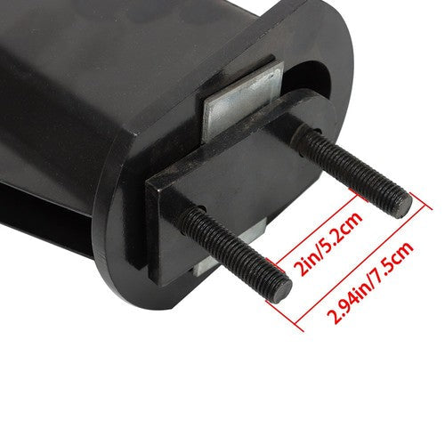 2.5" Bolt Spacing 30" Mud Flap Hanger Set Spring Loaded Straight For Semi Trucks