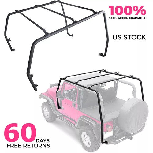 Roof Rack for Jeep Wrangler TJ Rubicon 1997-2006 Textured Black Replace 76713