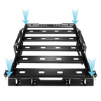 Roof Rack Luggage Carrier Cargo for Jeep Wrangler JK 07 18 2 Side Ladders 330 Lb