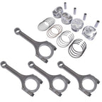 4x Connecting Rod & Piston Kit For Hyundai Veloster Kia Rio Soul 1.6L 2012-2017
