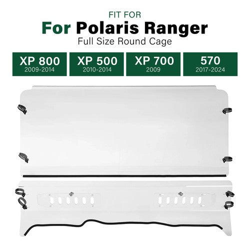 Clear Full Size Front Vented Windshield Fit Polaris Ranger XP 700/ 800 EFI 2009