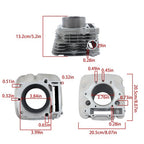 New Cylinder Piston Gasket Kit For Yamaha 2001 Yamaha Grizzlyt 600 YFM600FH 4x4