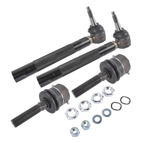 0-6" Heavy Duty Tie Rod Ends Kits for Chevy Silverado Sierra 2500HD 3500HD Black
