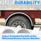 Pair Round Single Axle Trailer Fenders Backs for 14-16 Inch Wheels