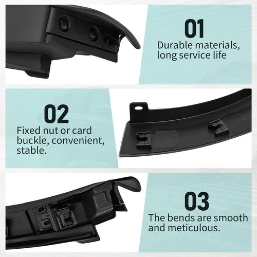 Rear Fender Opening Wheel Arch Trim for Mazda CX-9 2016-2023 Passenger Right