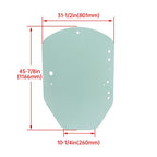 T312628 Clear Door Glass For John Deere Skid Steer Track Loader D E Series